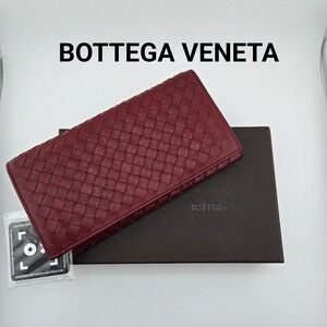 Bottega Veneta Intrecciato Leather Continental Wallet Burgundy B06156897C